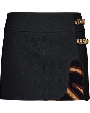 PUCCI Rokken ,Zwart ,Wol Minirok Met Gespdetails