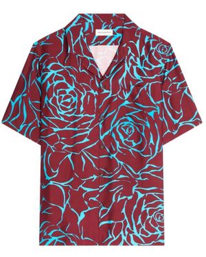 Dries Van Noten Short Sleeve Shirts - Red