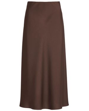 Swing Midi Skirts - Marrone