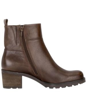 Gabor Heeled Boots - Marron