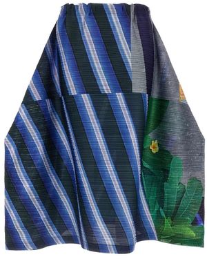 Issey Miyake Midi Skirts - Bleu