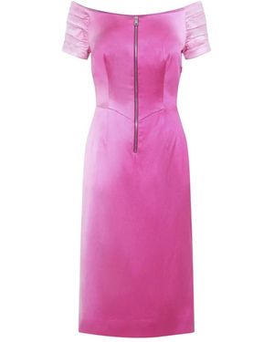 Prada Kleedjes ,Roze ,Midi Jurk - Paars