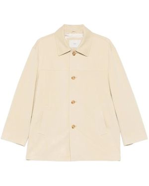 DUNST Single-Breasted Coats - Natural