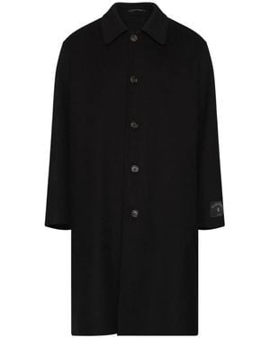MM6 by Maison Margiela Single-Breasted Coats - Black