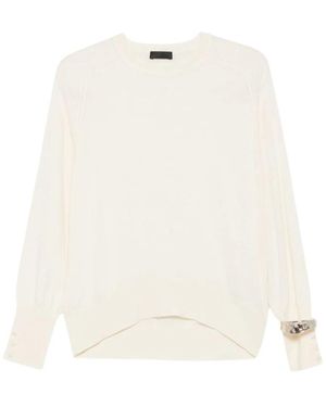 Liu Jo Round-Neck Knitwear - Blanc