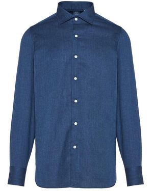 Finamore 1925 Denim Shirts - Blu