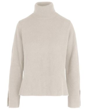 Bomboogie Katoenmix Turtleneck Sweater - Wit