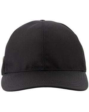 Prada Accessoires ,Zwart ,Nylon Re-Nylon Cap