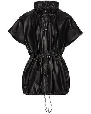 Magda Butrym Zwarte Leren Jas