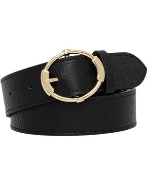 Coccinelle Accessoires ,Zwart ,Leer Marlie Riem