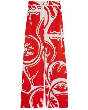 Suncoo Wide Trousers - Red