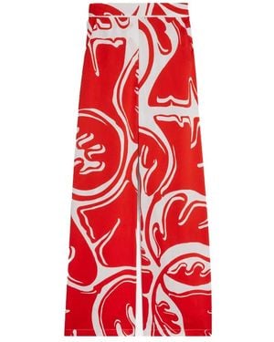 Suncoo Wide Trousers - Red