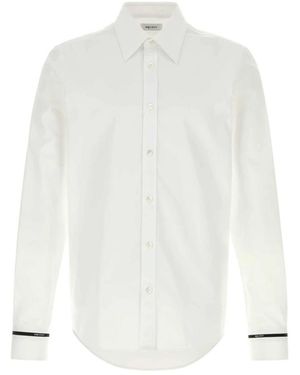 McQueen Overhemden ,Wit ,Katoen Poplin Shirt