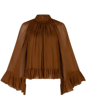 Josh V Oiva Blouse - Braun