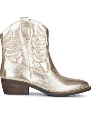 Poelman Schoenen ,Geel Laars - Naturel