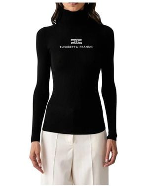 Elisabetta Franchi Turtlenecks - Negro