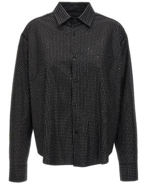 GIUSEPPE DI MORABITO Rhinestone Shirt - Schwarz