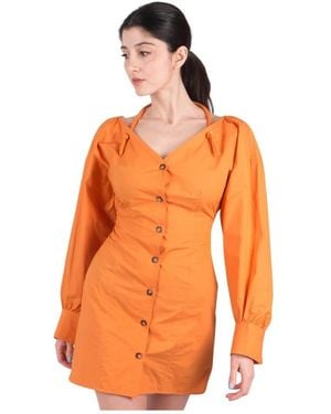 Nanushka Short Dresses - Orange