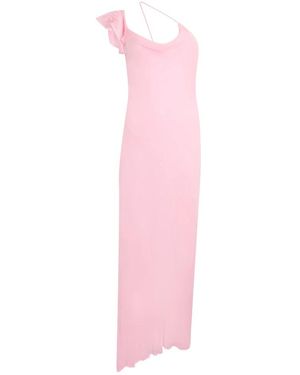 Self-Portrait Asymmetrische Midi-Jurk Met Halslijn - Roze