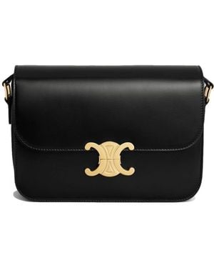 Celine Triomphe Klassische Tasche - Schwarz