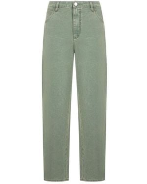 Alberta Ferretti Straight Jeans - Verde