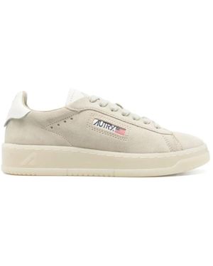 Autry Sneakers Bajos De Ante Estilo Dallas, Mujer, Talla - Neutro