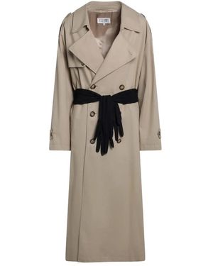 MM6 by Maison Margiela Belted Coats - Grey