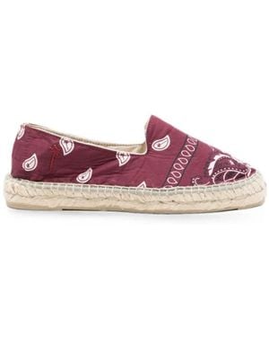 Manebí Espadrilles Aus Leder - Lila