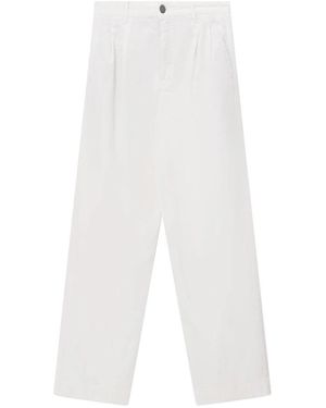 Rossi Straight Trousers - Blanc