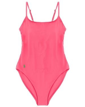 Polo Ralph Lauren Badmode ,Roze ,Nylon Kennedy One-Piece Badpak