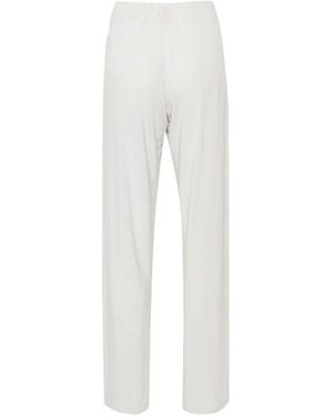 Le Tricot Perugia Straight Trousers - White