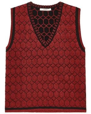 Maliparmi V-Neck Knitwear - Rouge
