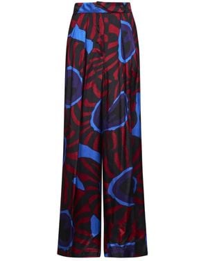 Dries Van Noten Wide Trousers - Azul