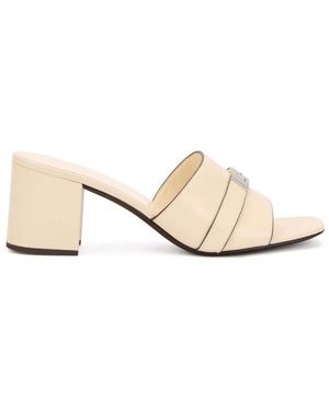 Tory Burch Block Heel Slide Sandalen - Natur