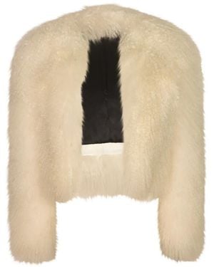 Numerootto Jacke Aus Kunstpelz & Lammfellimitat - Natur