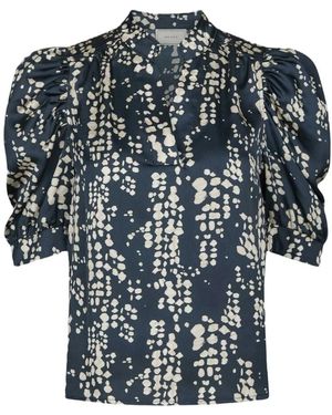 Neo Noir Overhemden ,Blauw ,Blouse