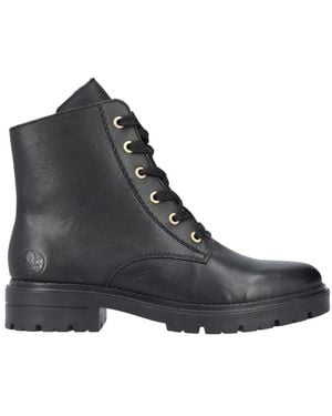 Rieker Lace-Up Boots - Nero