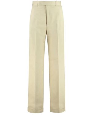 Bottega Veneta Straight Trousers - Natural