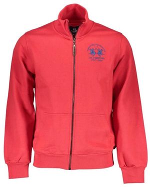 La Martina Sweatshirt Met Rits - Rood