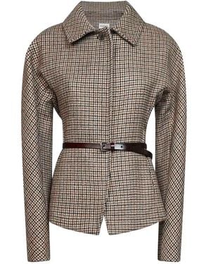 P.A.R.O.S.H. Houndstooth Blazer - Grau