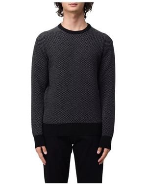 Brooksfield Round-Neck Knitwear - Nero