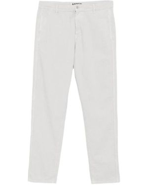 Aspesi Broeken ,Wit ,Katoen Corduroy Chino Broek