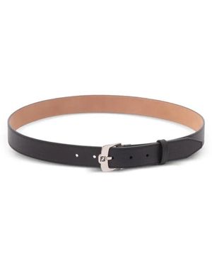 Fendi Accessoires ,Zwart ,Leer Ff Riem - Bruin
