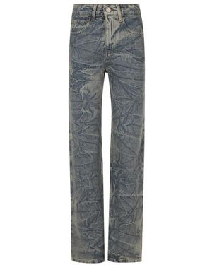FEDERICA TOSI Straight Fit Jeans - Grey