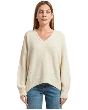 HUGO V-Neck Knitwear - Blanco