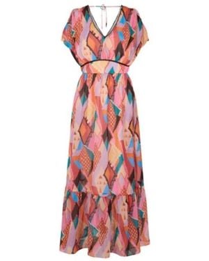Naf Naf Maxi Dresses - Red