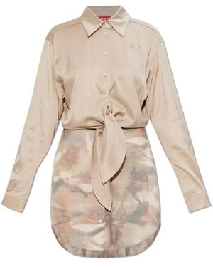 DIESEL Shirt Dresses - Natural