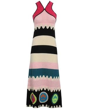 Barrow Baumwoll Häkelstrickkleid - Weiß