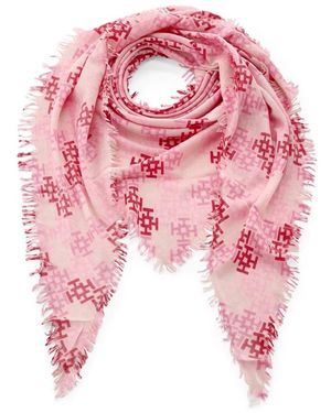 Hemisphere Triangle Scarf - Pink