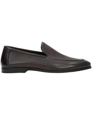ESTRO Formele Leren Loafers - Zwart
